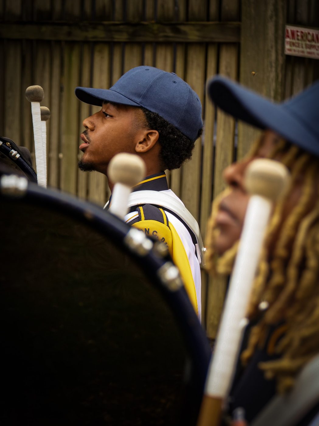 A snare drummer
